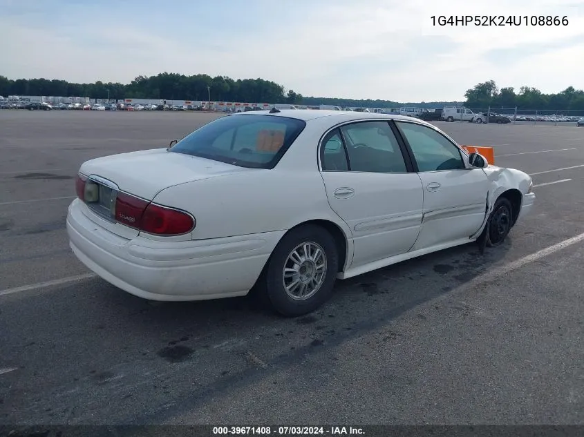 2004 Buick Lesabre Custom VIN: 1G4HP52K24U108866 Lot: 39671408