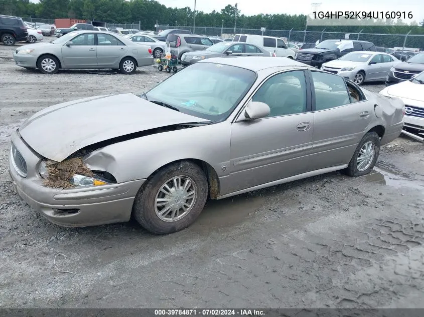 2004 Buick Lesabre Custom VIN: 1G4HP52K94U160916 Lot: 39784871