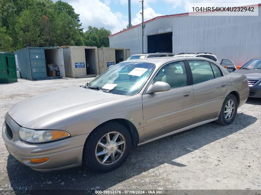 2004 Buick Lesabre Limited VIN: 1G4HR54KX4U232942 Lot: 39833376