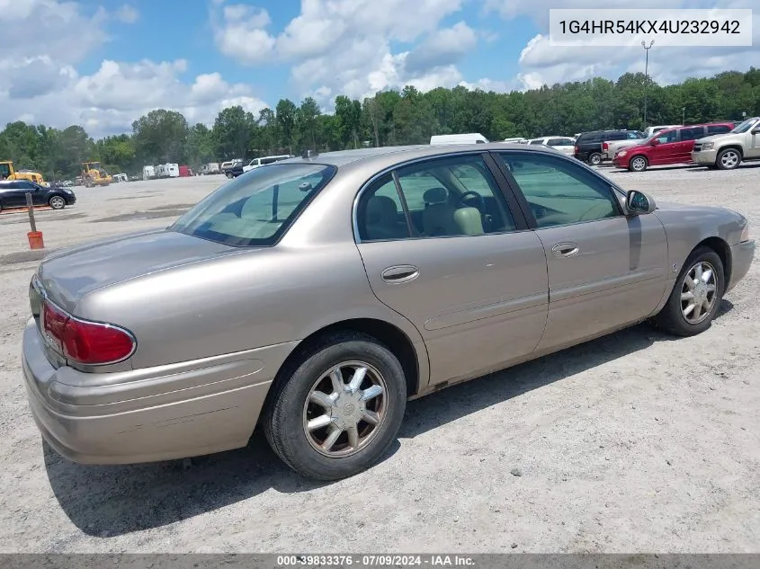 2004 Buick Lesabre Limited VIN: 1G4HR54KX4U232942 Lot: 39833376