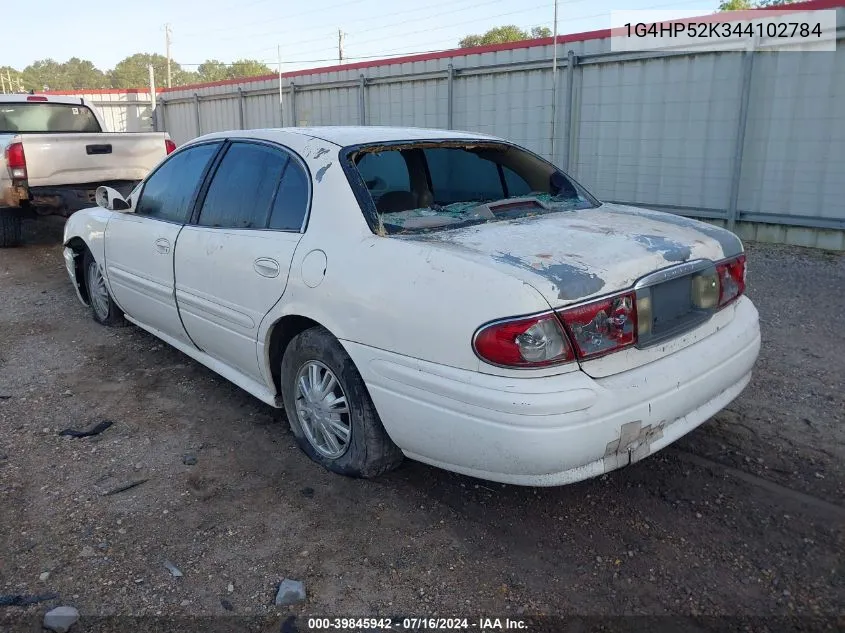 2004 Buick Lesabre Custom VIN: 1G4HP52K344102784 Lot: 39845942