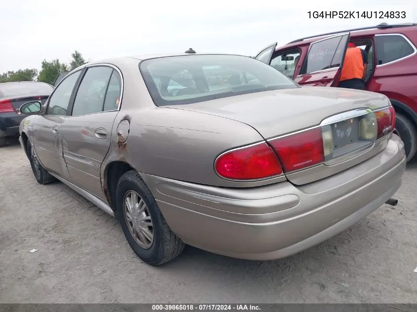 2004 Buick Lesabre Custom VIN: 1G4HP52K14U124833 Lot: 39865018