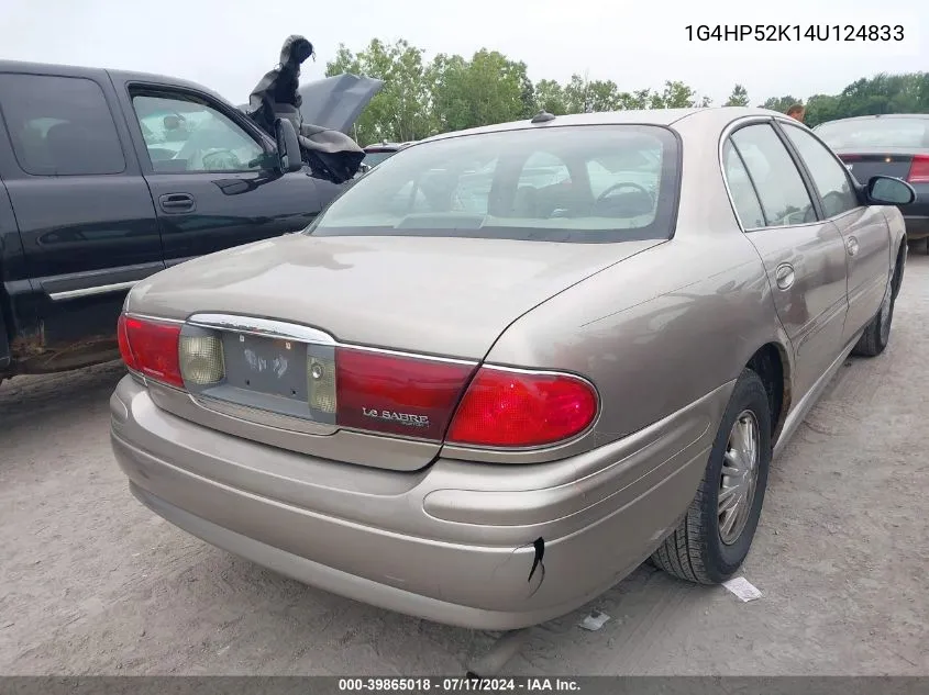 2004 Buick Lesabre Custom VIN: 1G4HP52K14U124833 Lot: 39865018