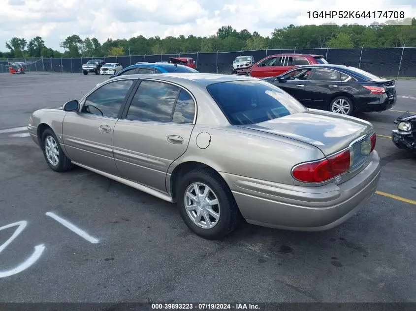 2004 Buick Lesabre Custom VIN: 1G4HP52K644174708 Lot: 39893223