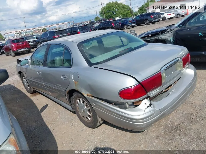 2004 Buick Lesabre Custom VIN: 1G4HP52K344114482 Lot: 39999770