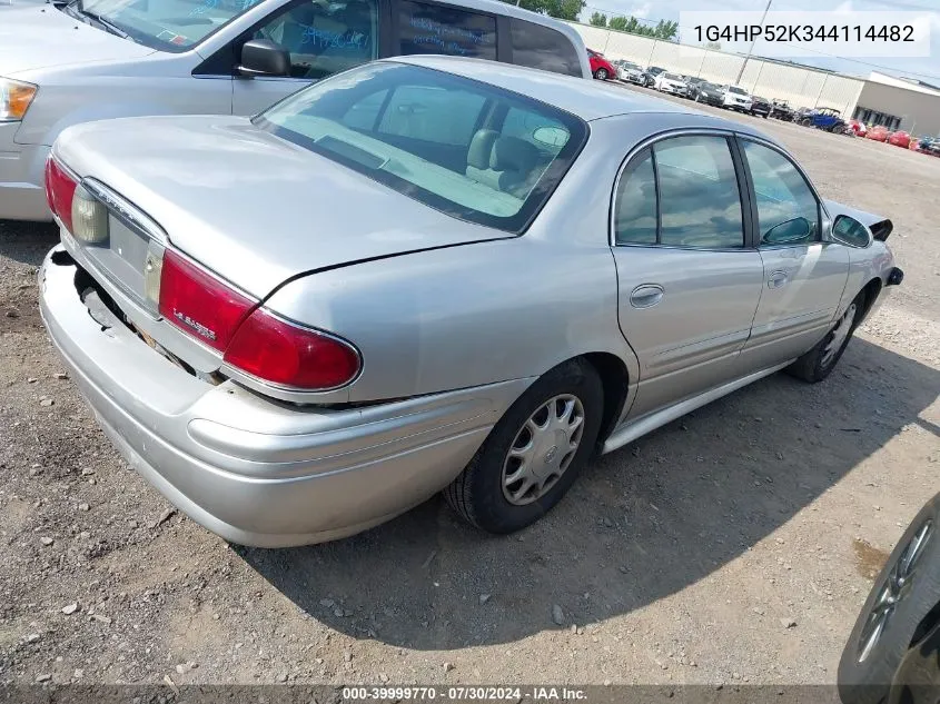 2004 Buick Lesabre Custom VIN: 1G4HP52K344114482 Lot: 39999770