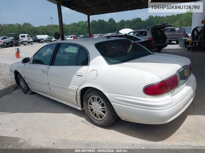 2004 Buick Lesabre Custom VIN: 1G4HP52K84U126790 Lot: 40019653