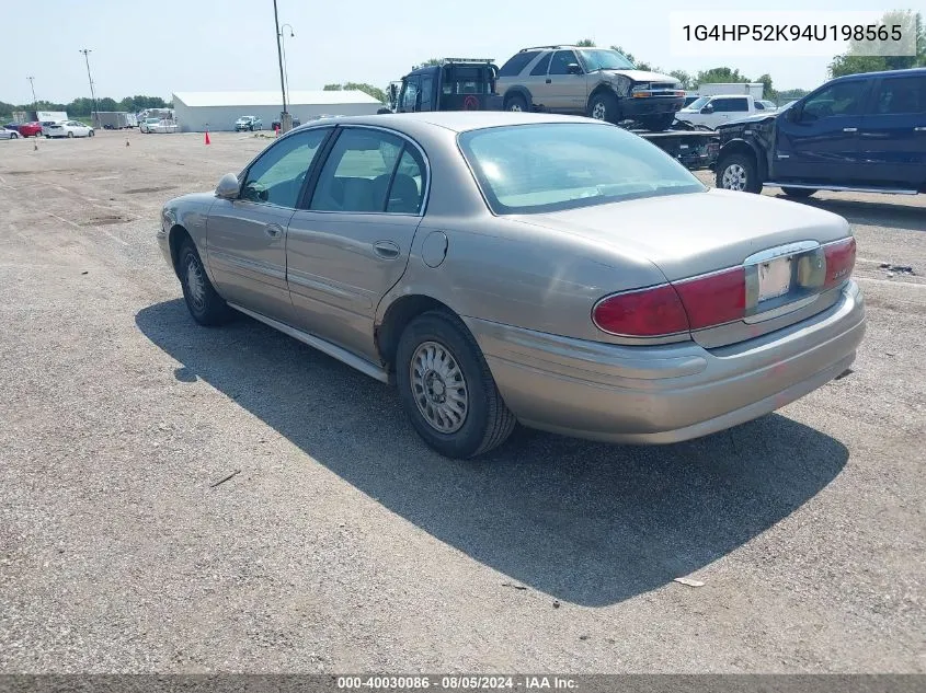 2004 Buick Lesabre Custom VIN: 1G4HP52K94U198565 Lot: 40030086