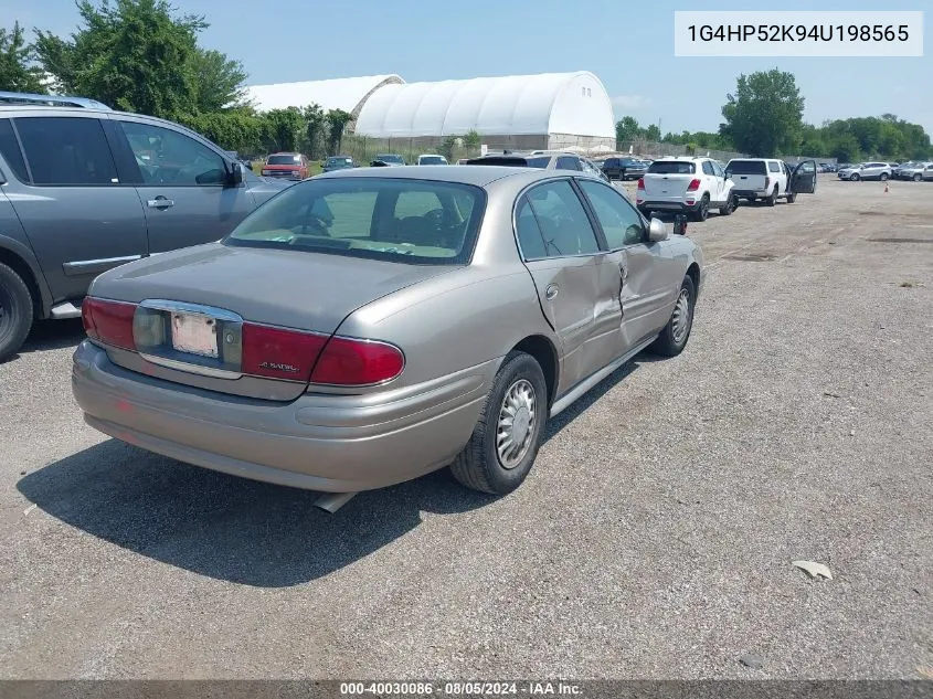 2004 Buick Lesabre Custom VIN: 1G4HP52K94U198565 Lot: 40030086