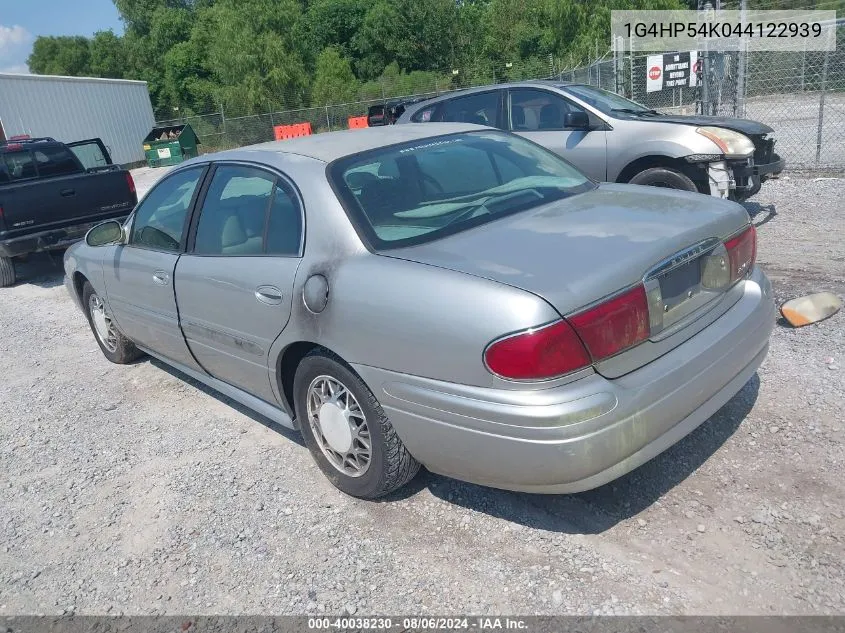 2004 Buick Lesabre Custom VIN: 1G4HP54K044122939 Lot: 40038230