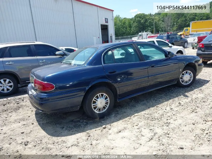 2004 Buick Lesabre Custom VIN: 1G4HP54K544117669 Lot: 40061015