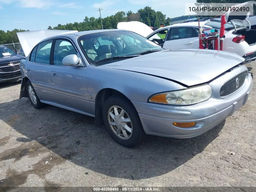 2004 Buick Lesabre Custom VIN: 1G4HP54K04U192490 Lot: 40288498