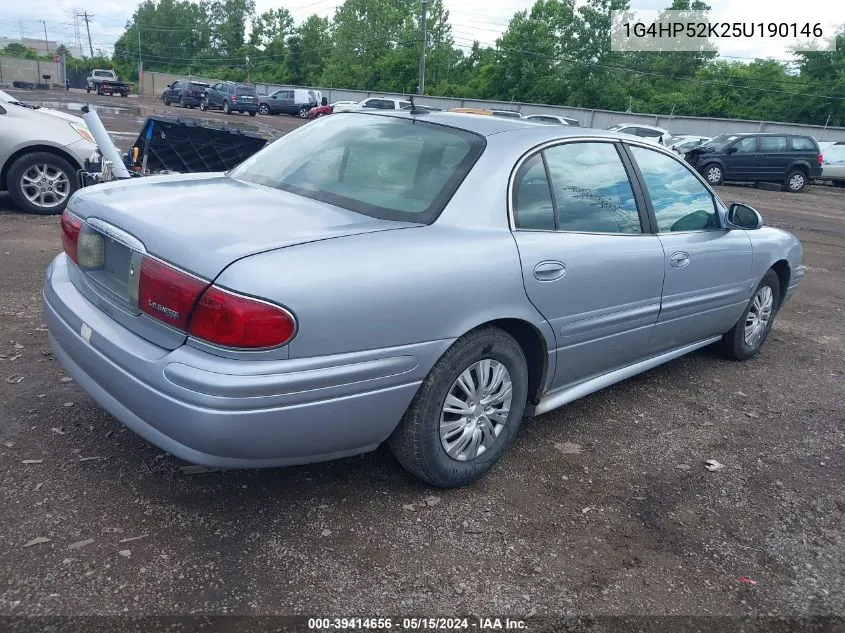 1G4HP52K25U190146 2005 Buick Lesabre Custom