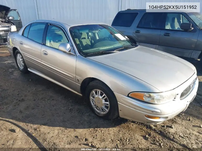 1G4HP52KX5U151952 2005 Buick Lesabre Custom