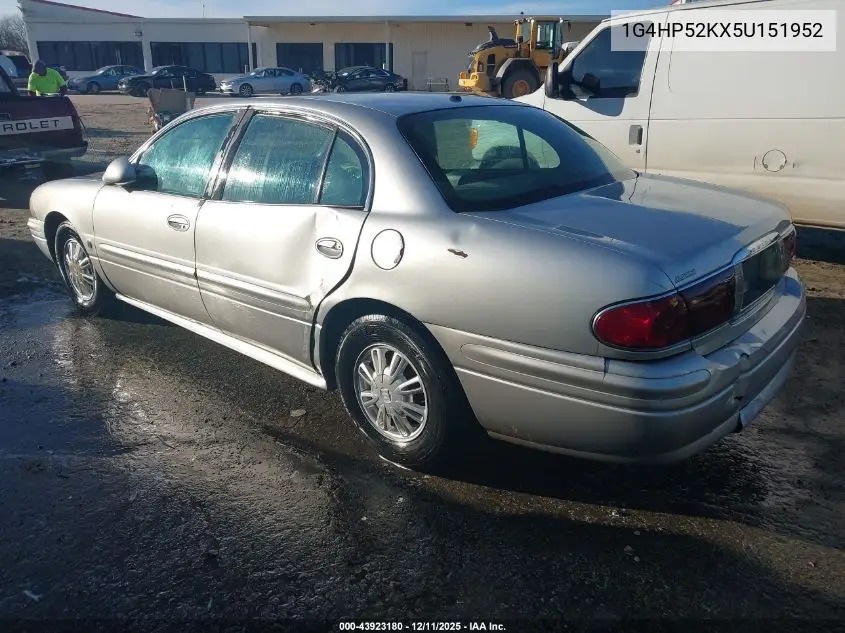 1G4HP52KX5U151952 2005 Buick Lesabre Custom