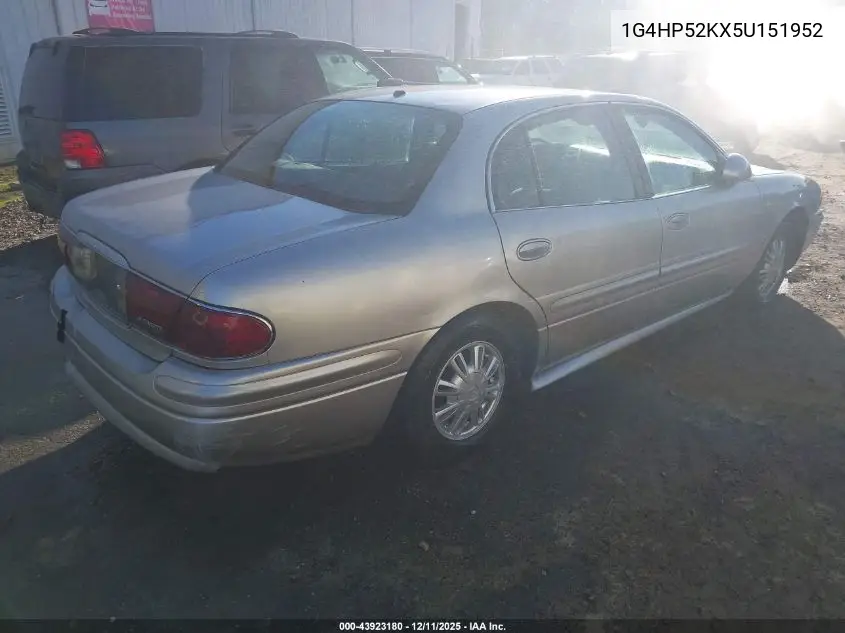 1G4HP52KX5U151952 2005 Buick Lesabre Custom