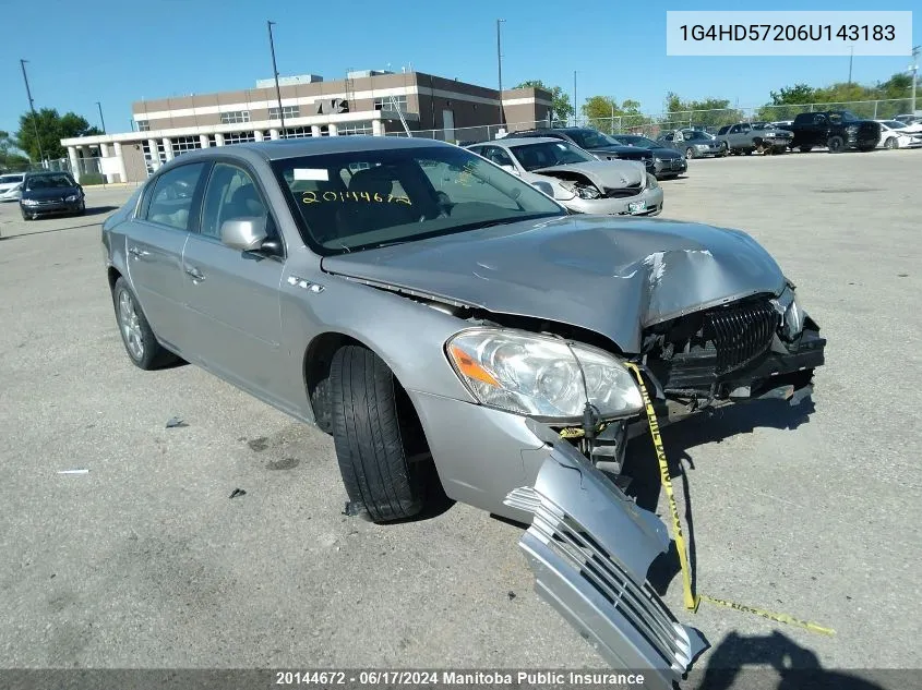 1G4HD57206U143183 2006 Buick Lucerne Cxl V6