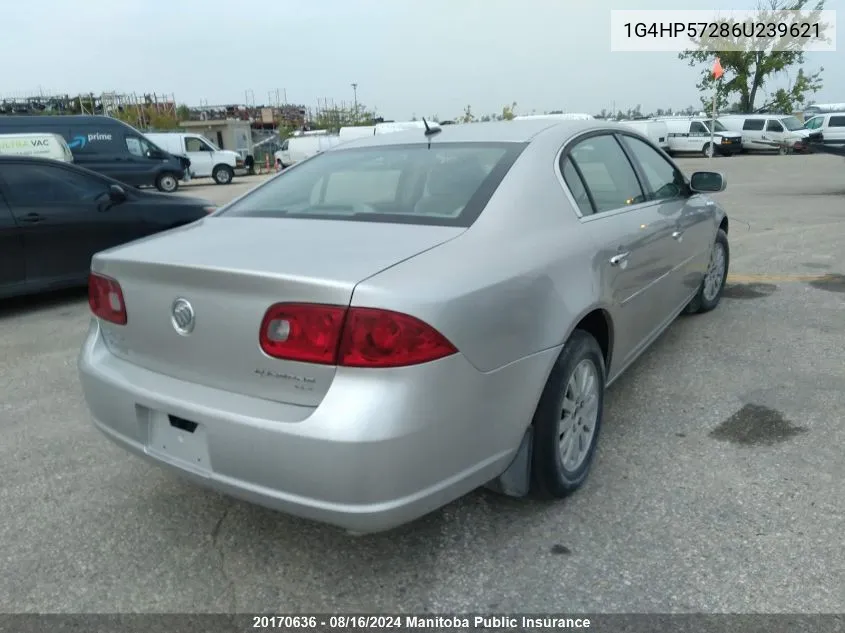 1G4HP57286U239621 2006 Buick Lucerne Cx V6