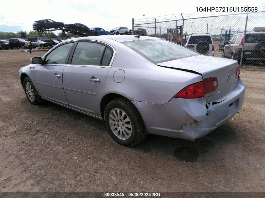 1G4HP57216U155558 2006 Buick Lucerne Cx