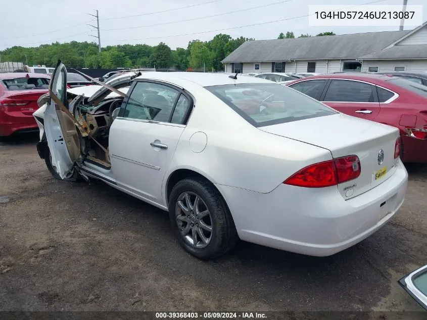 2006 Buick Lucerne Cxl VIN: 1G4HD57246U213087 Lot: 39368403