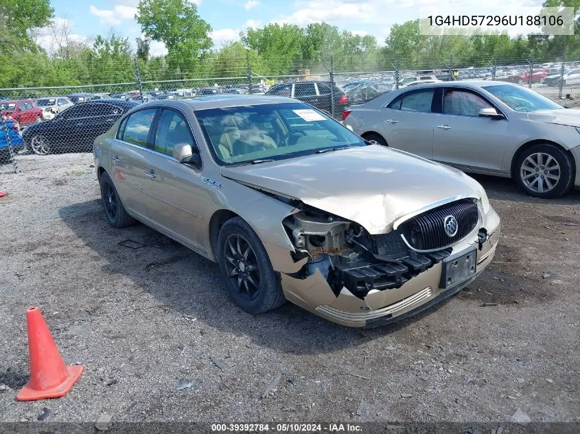 2006 Buick Lucerne Cxl VIN: 1G4HD57296U188106 Lot: 39392784