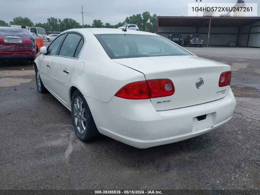 2006 Buick Lucerne Cxl VIN: 1G4HD572X6U247261 Lot: 39395839