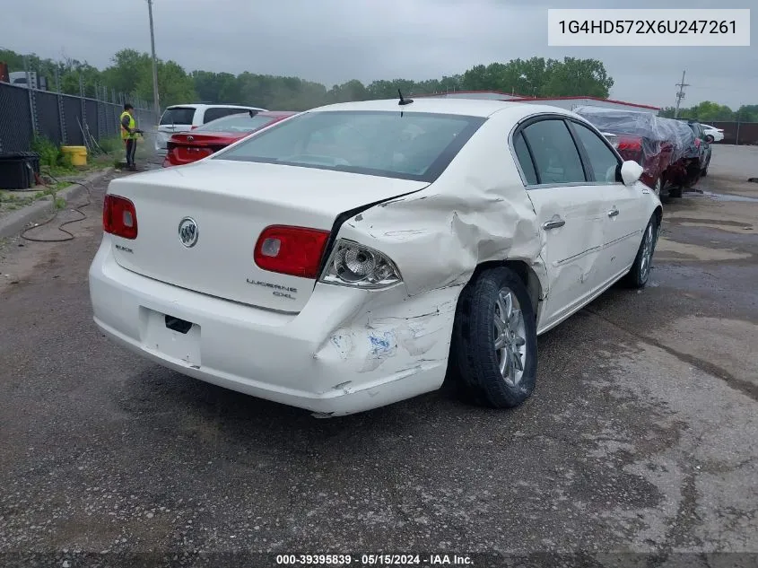 2006 Buick Lucerne Cxl VIN: 1G4HD572X6U247261 Lot: 39395839