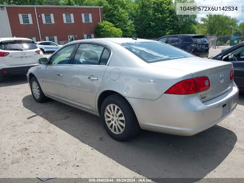 2006 Buick Lucerne Cx VIN: 1G4HP572X6U142534 Lot: 39402844