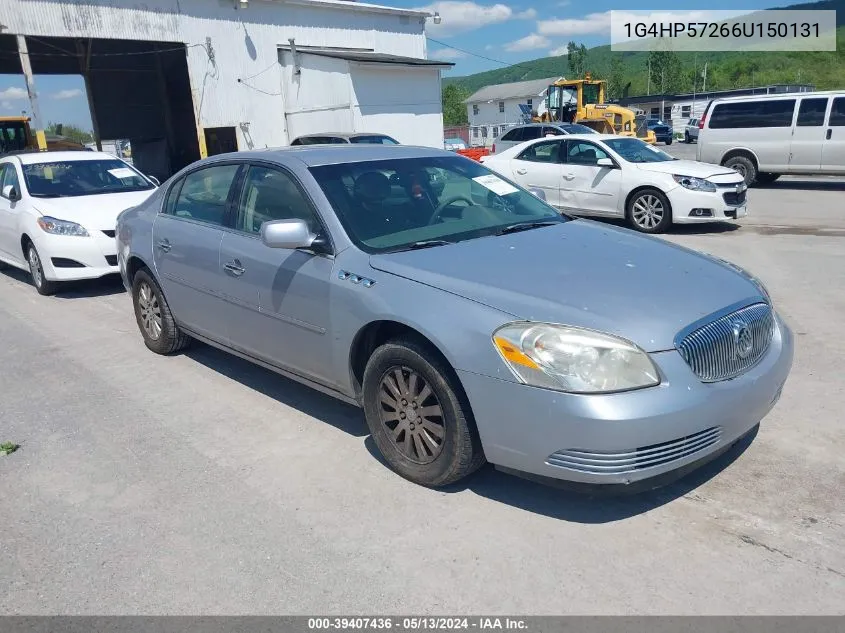 2006 Buick Lucerne Cx VIN: 1G4HP57266U150131 Lot: 39407436