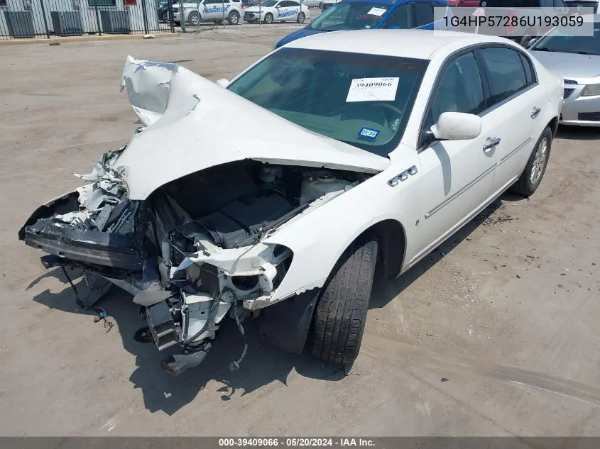 2006 Buick Lucerne Cx VIN: 1G4HP57286U193059 Lot: 39409066