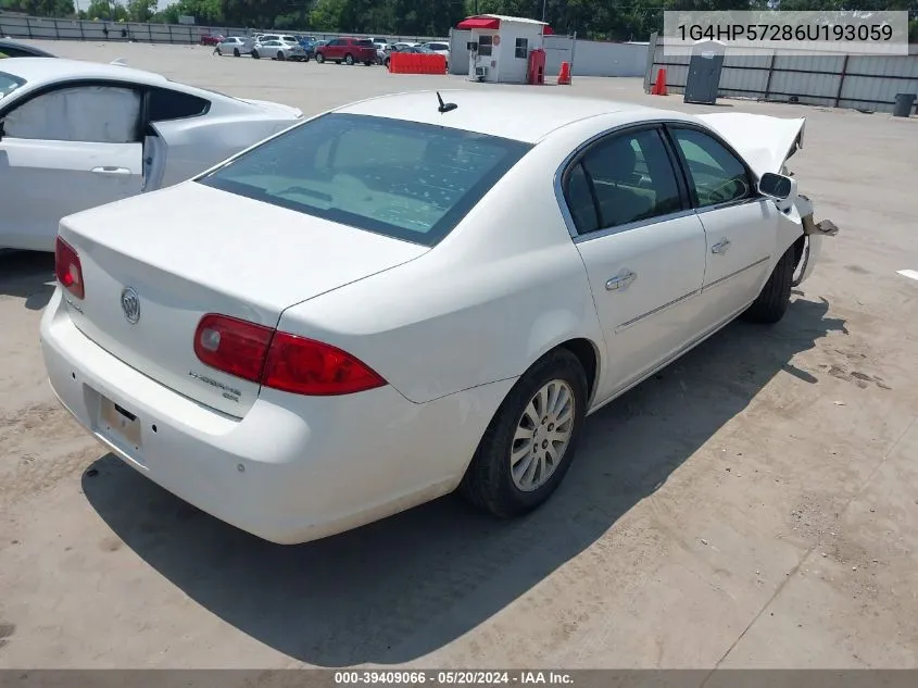 2006 Buick Lucerne Cx VIN: 1G4HP57286U193059 Lot: 39409066