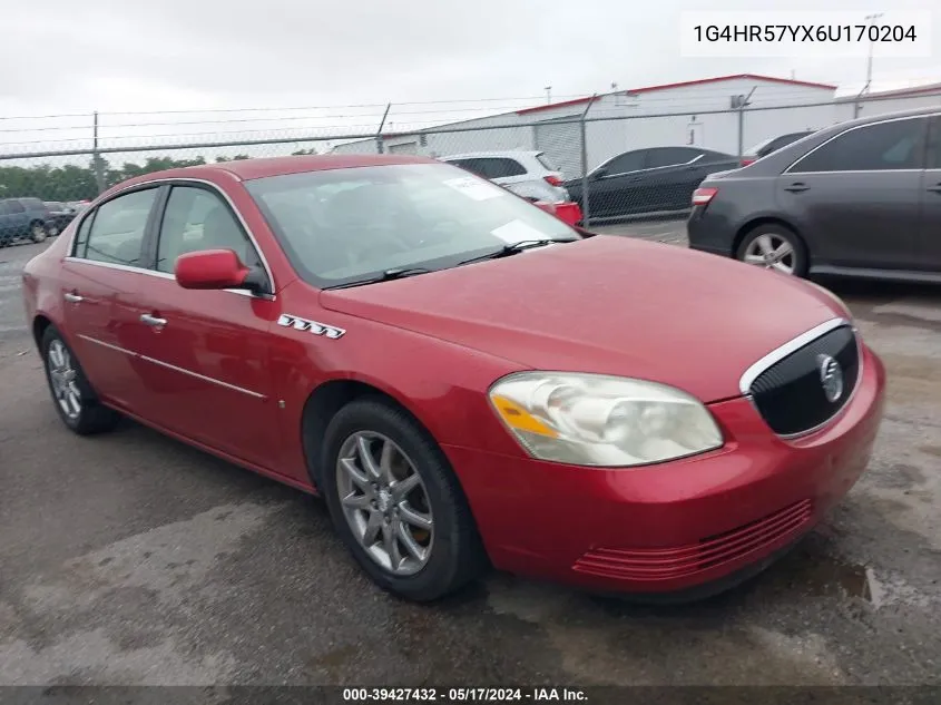 1G4HR57YX6U170204 2006 Buick Lucerne Cxl