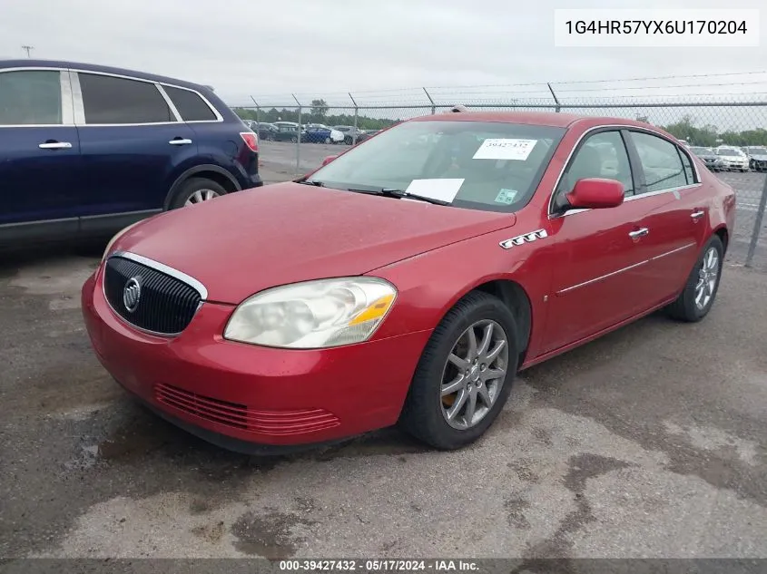 1G4HR57YX6U170204 2006 Buick Lucerne Cxl