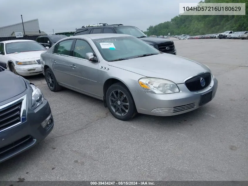 2006 Buick Lucerne Cxl VIN: 1G4HD57216U180629 Lot: 39434247