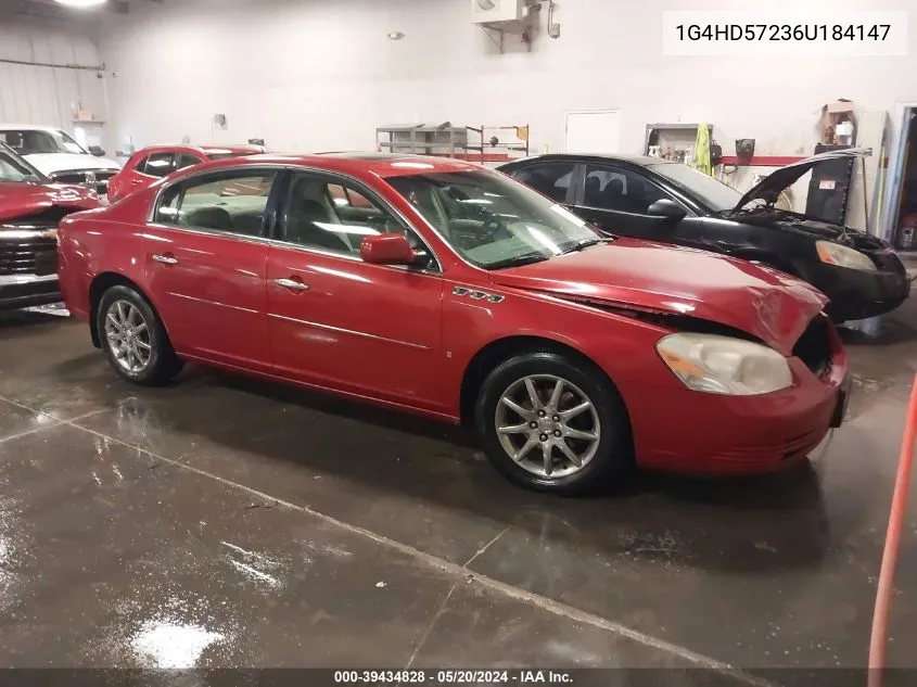 2006 Buick Lucerne Cxl VIN: 1G4HD57236U184147 Lot: 39434828