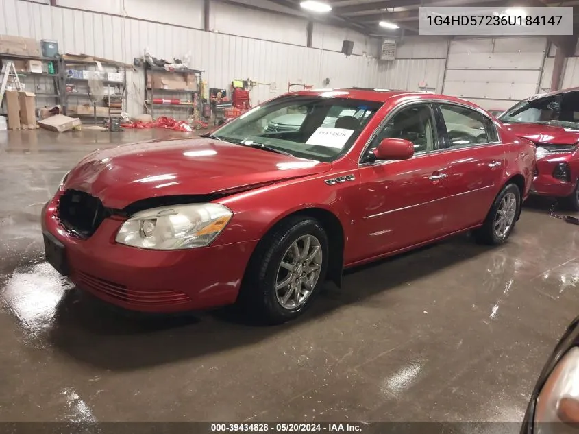 2006 Buick Lucerne Cxl VIN: 1G4HD57236U184147 Lot: 39434828