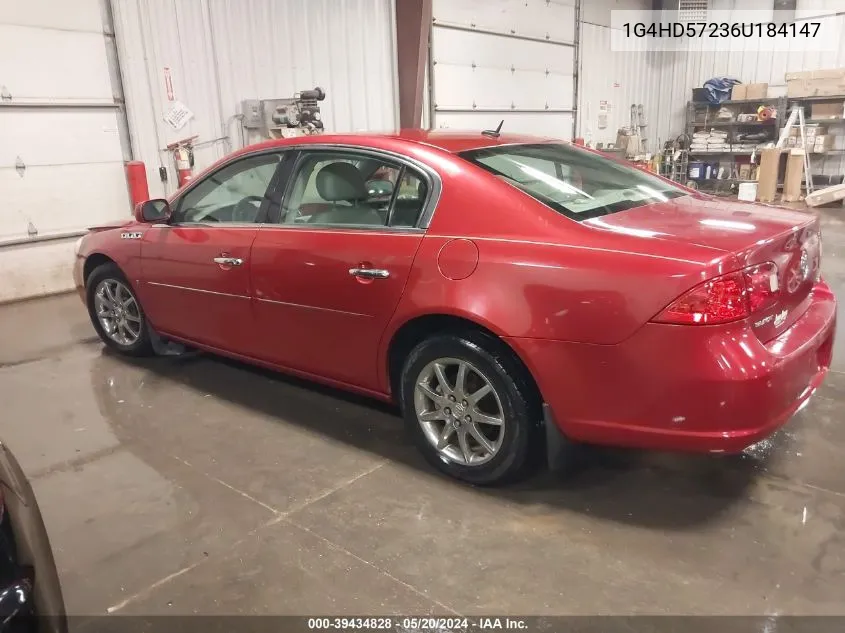 2006 Buick Lucerne Cxl VIN: 1G4HD57236U184147 Lot: 39434828