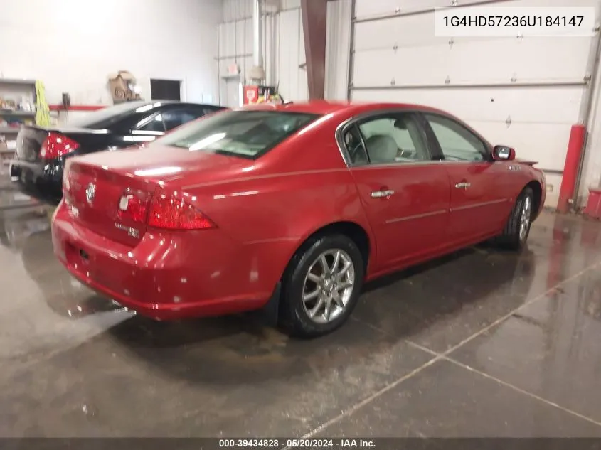 2006 Buick Lucerne Cxl VIN: 1G4HD57236U184147 Lot: 39434828