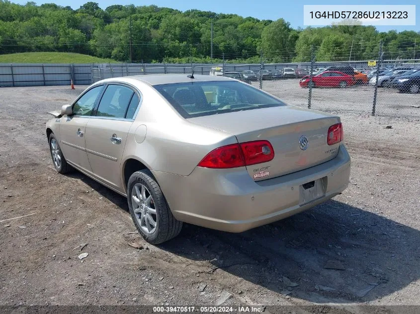 2006 Buick Lucerne Cxl VIN: 1G4HD57286U213223 Lot: 39470517