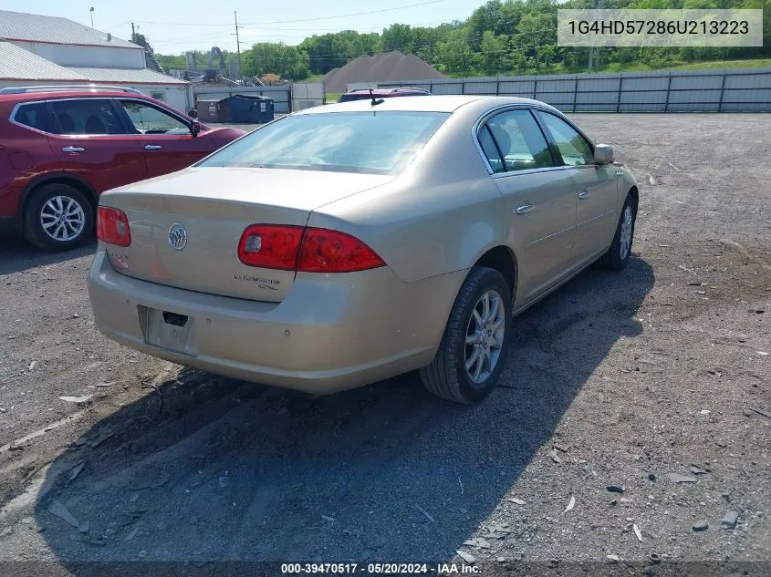 2006 Buick Lucerne Cxl VIN: 1G4HD57286U213223 Lot: 39470517