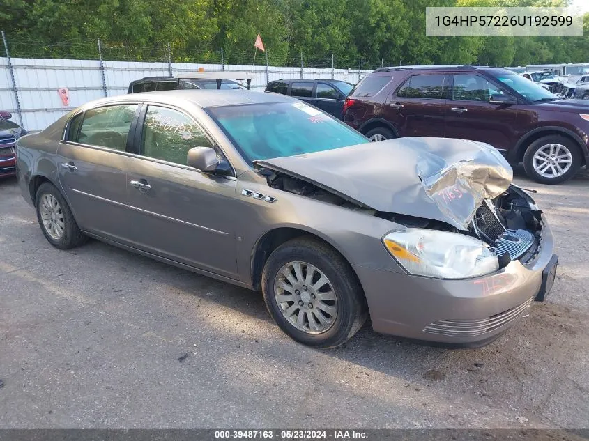 2006 Buick Lucerne Cx VIN: 1G4HP57226U192599 Lot: 39487163