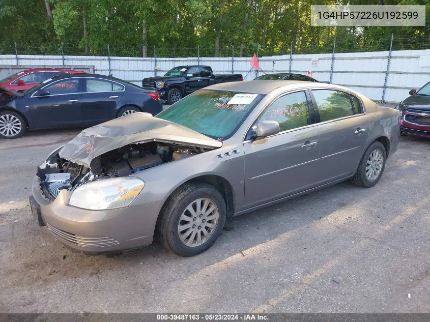 2006 Buick Lucerne Cx VIN: 1G4HP57226U192599 Lot: 39487163