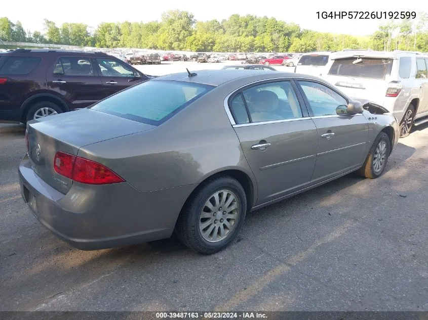 2006 Buick Lucerne Cx VIN: 1G4HP57226U192599 Lot: 39487163