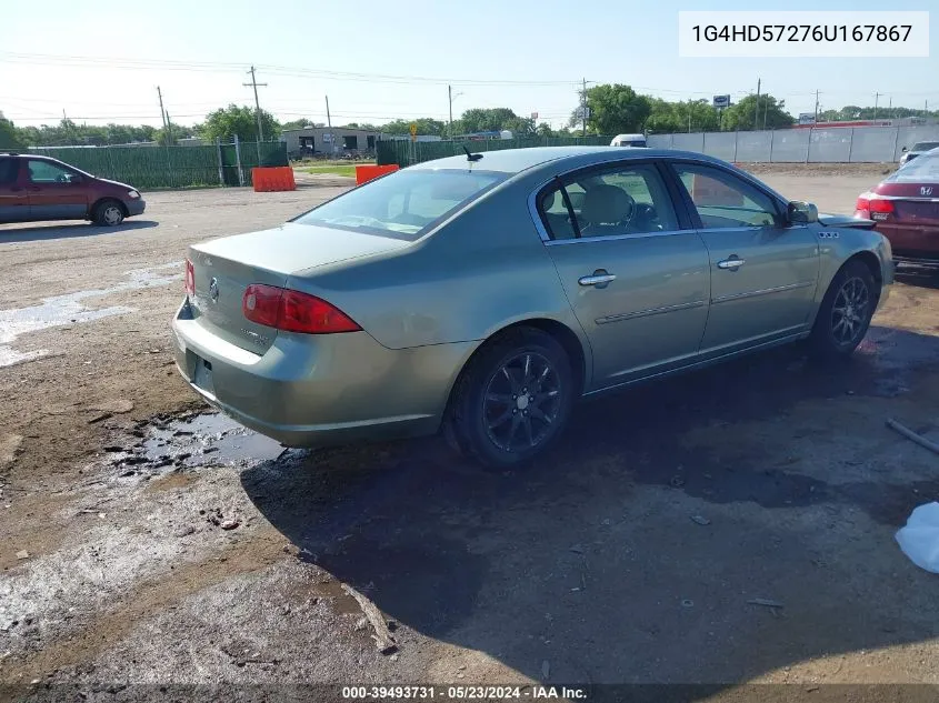 2006 Buick Lucerne Cxl VIN: 1G4HD57276U167867 Lot: 39493731