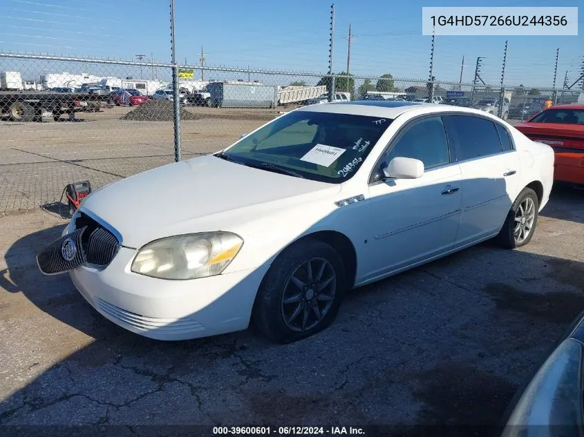 1G4HD57266U244356 2006 Buick Lucerne Cxl