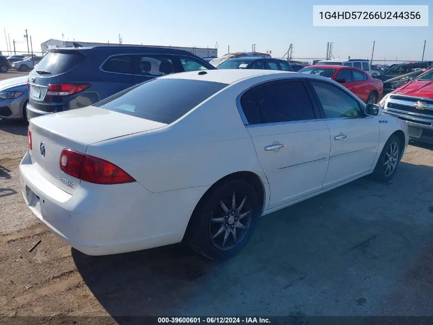 1G4HD57266U244356 2006 Buick Lucerne Cxl