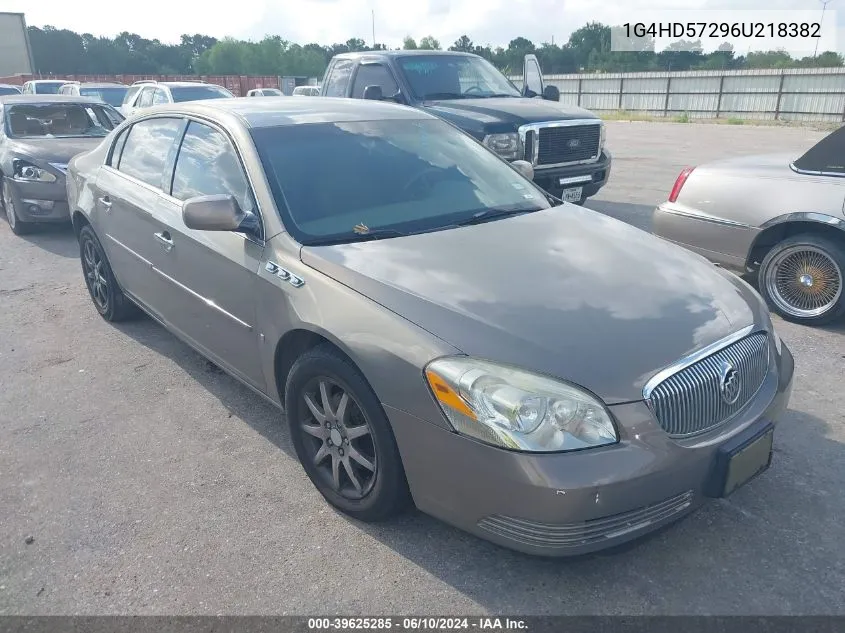 2006 Buick Lucerne Cxl VIN: 1G4HD57296U218382 Lot: 39625285