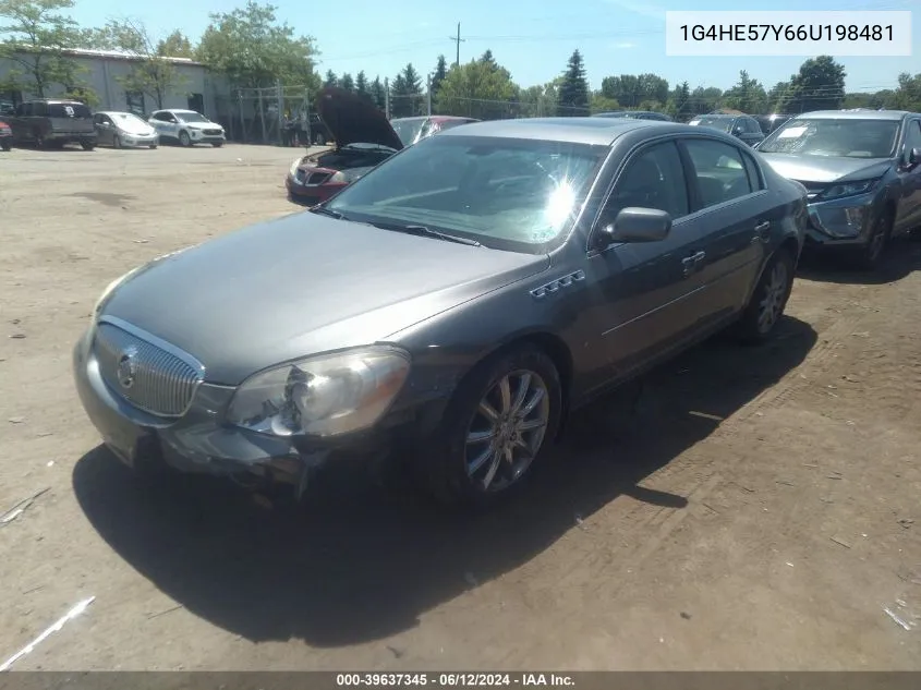 1G4HE57Y66U198481 2006 Buick Lucerne Cxs