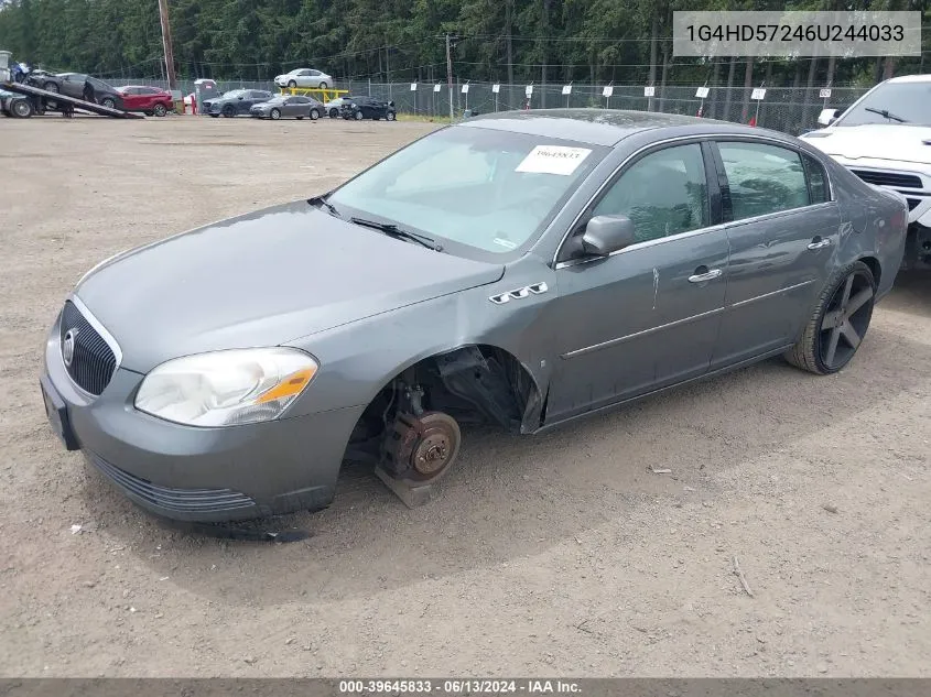 2006 Buick Lucerne Cxl VIN: 1G4HD57246U244033 Lot: 39645833