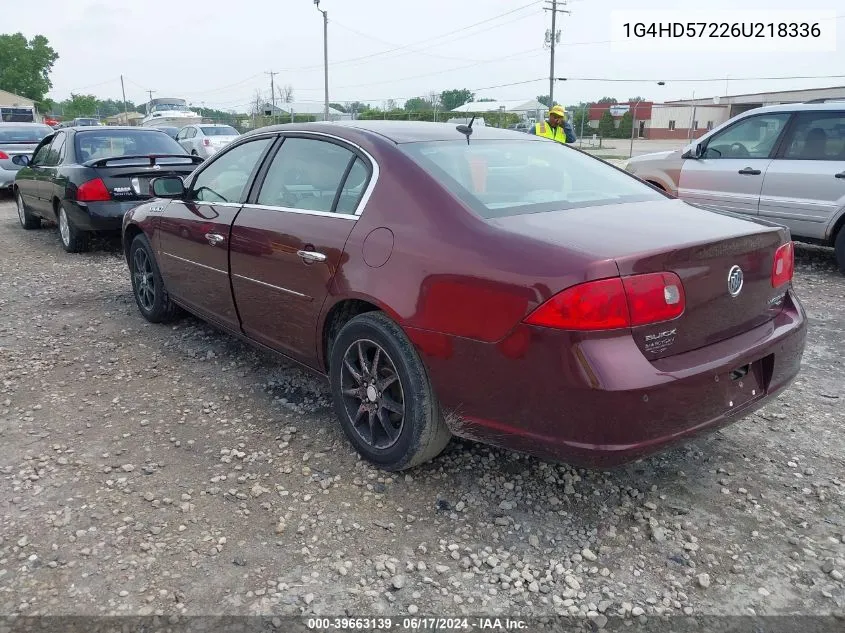 1G4HD57226U218336 2006 Buick Lucerne Cxl